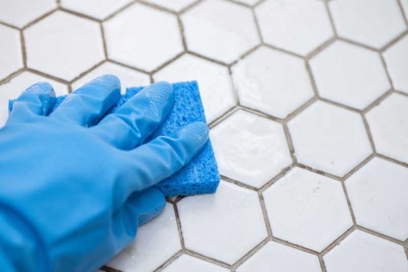 Close-up of Clean Tile Surface